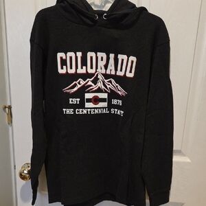 Colorado Centennial State Black Hoodie Sweater